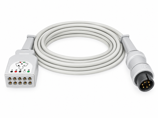 Zoll® compatible Reusable 5-Lead to GE Multilink® Cable