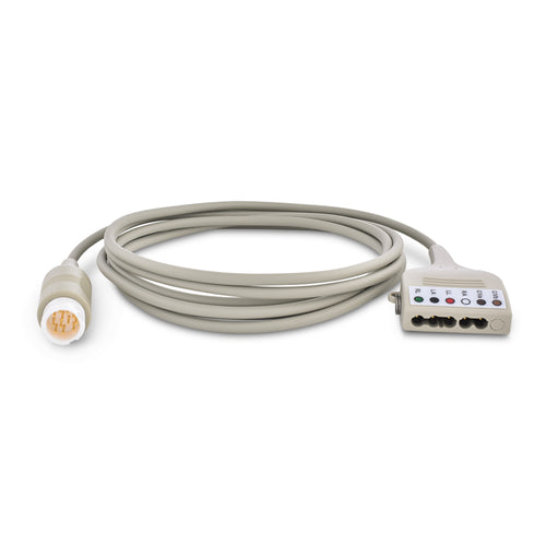 Reusable 5-Lead Philips Compatible Universal Cable, YokeMate