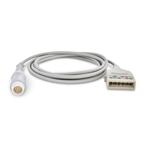 5 Lead Philips to Draeger Single Pin Cable