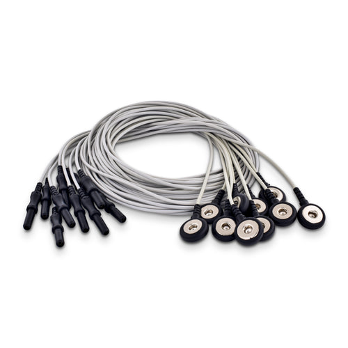 LEADWIRE, SNAP to DIN PLUG, 40" BLACK, 10 EA