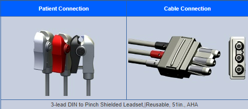 Buy AMC Reusable 3 Lead ECG Online | LifeSync Neuro