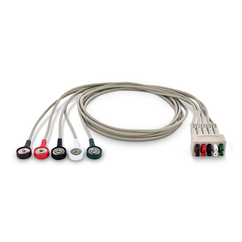 GE Compatible Reusable 5 Lead ECG