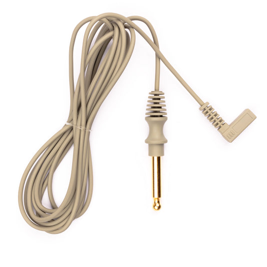 Reusable, 10 foot, Monopolar, Grey Cable, Dovie Plug to 90 Degree Female Socket, Non-Sterile - Box of 10