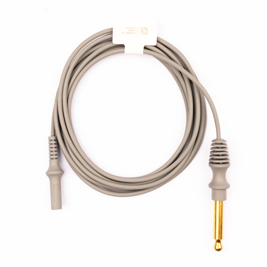 Reusable, 10 foot, Monopolar, Gray PM Cable, Straight Socket, Non-Sterile - Box of 10