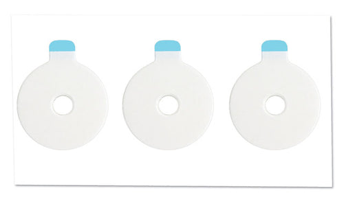 Two-Sided Adhesive Electrode Collars, 4mm ID/19mm OD, 1000/Roll